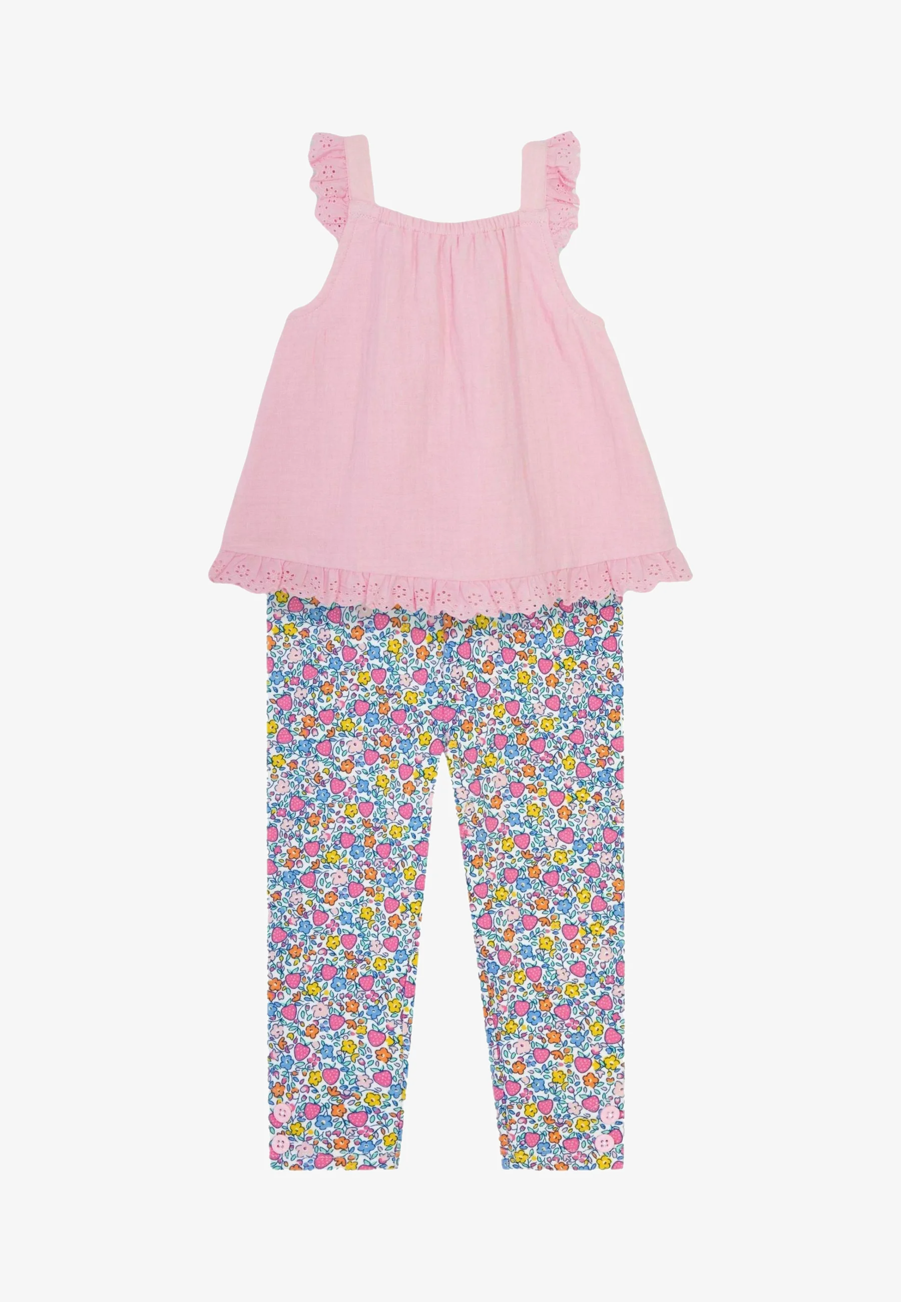 JoJo Maman Bébé 2-PIECE BRODERIE SET - REGULAR FIT - Blusa