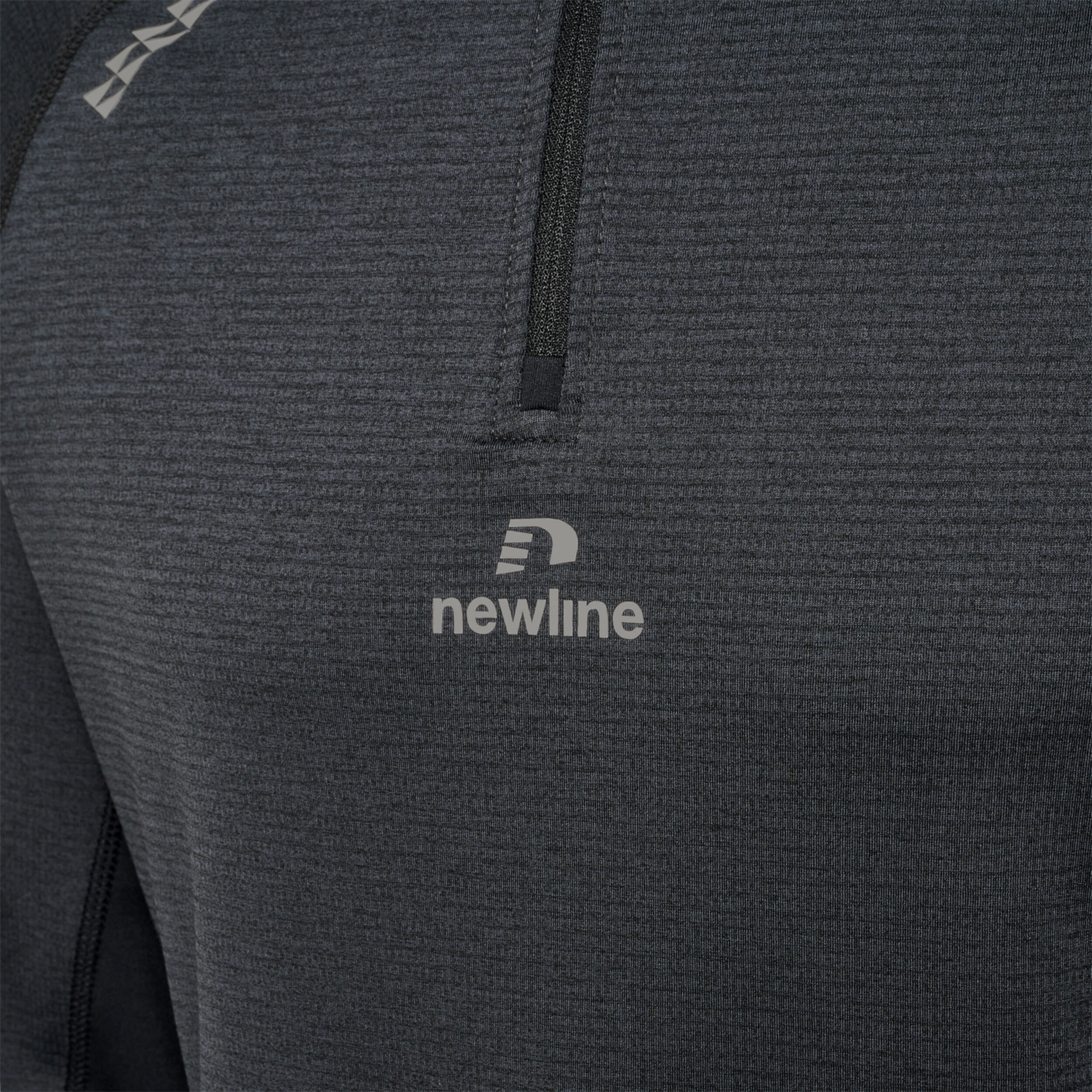 Mesa Half-Zip Lauftop Herren - Schwarz