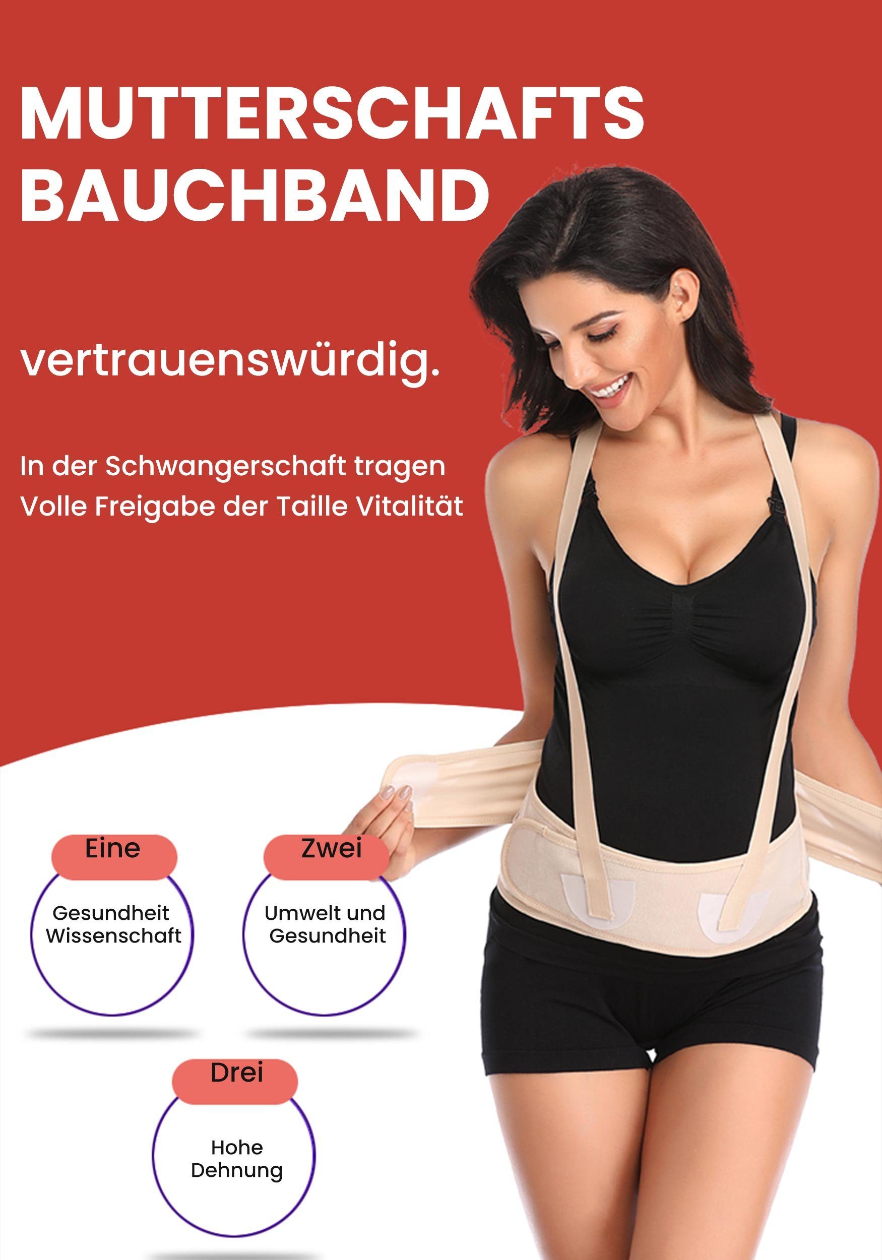 MAGICSHE Schwangerschaftsgürtel Rückenstützgürtel mit Schulterriemen