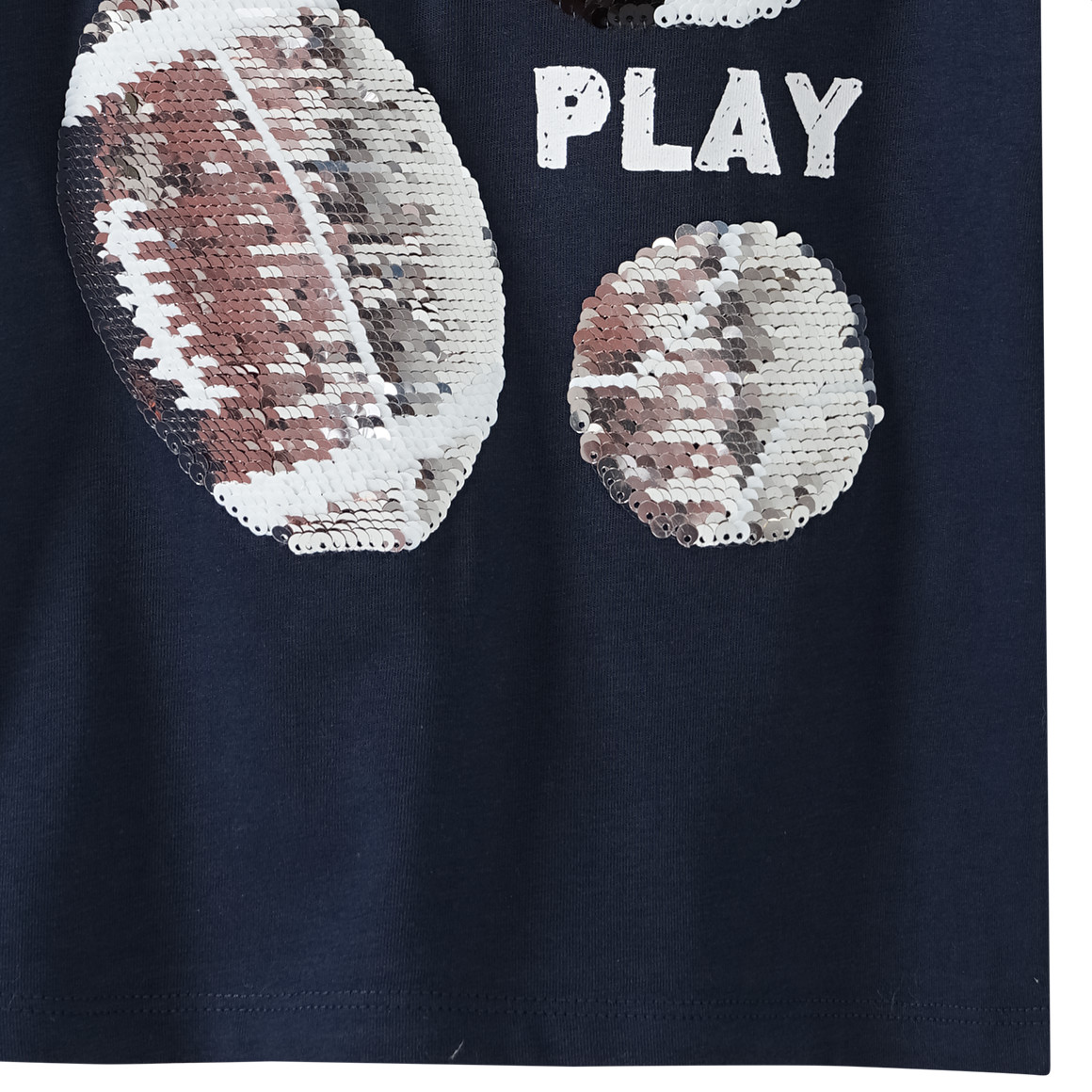 Jungen T-Shirt mit Wendepailletten