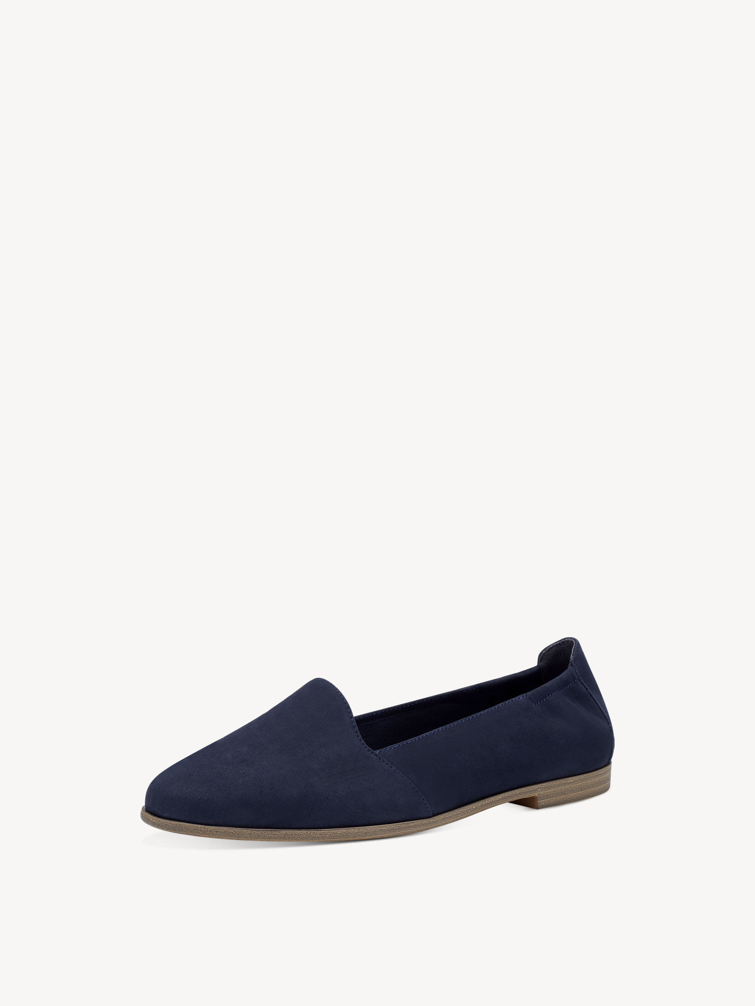 Slipper en cuir - bleu