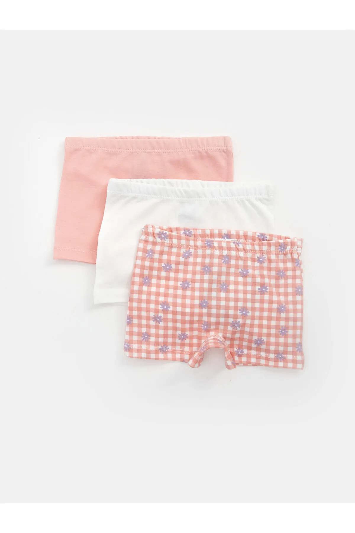 LC Waikiki  Bedruckte Baby-Boxershorts für Mädchen mit elastischem Bund, 3-teilig