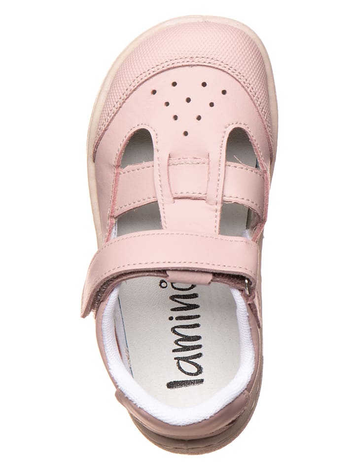 lamino Leder-Barfuß-Halbsandalen in Rosa günstig kaufen 33