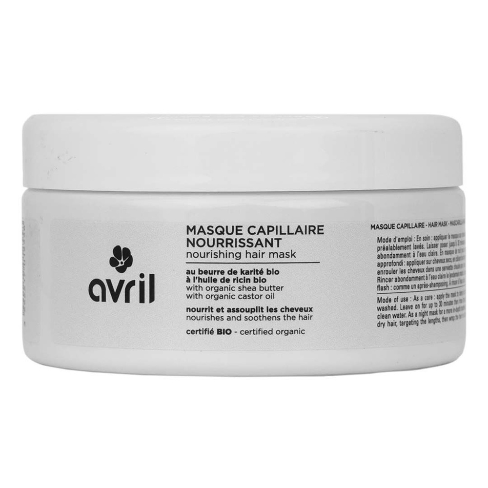 Avril Masque capillaire nourrissant 200 ml - Certifié bio Cheveux