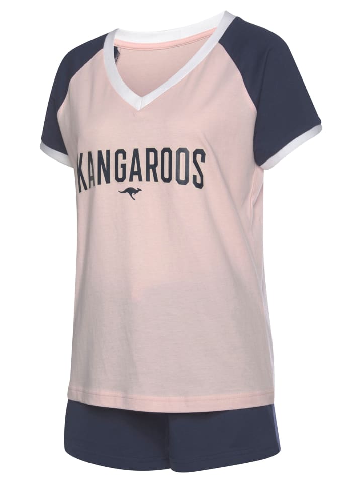 Kangaroos Shorty in rosa-dunkelblau günstig kaufen