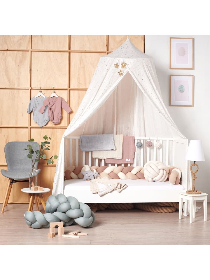 nordic coast company  Baby Gym Knoten Rosa | Grau | Natur - 3er Set günstig kaufen onesize