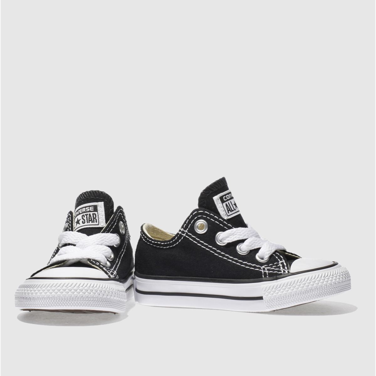 Converse svarta All Star Lo småbarnsskor