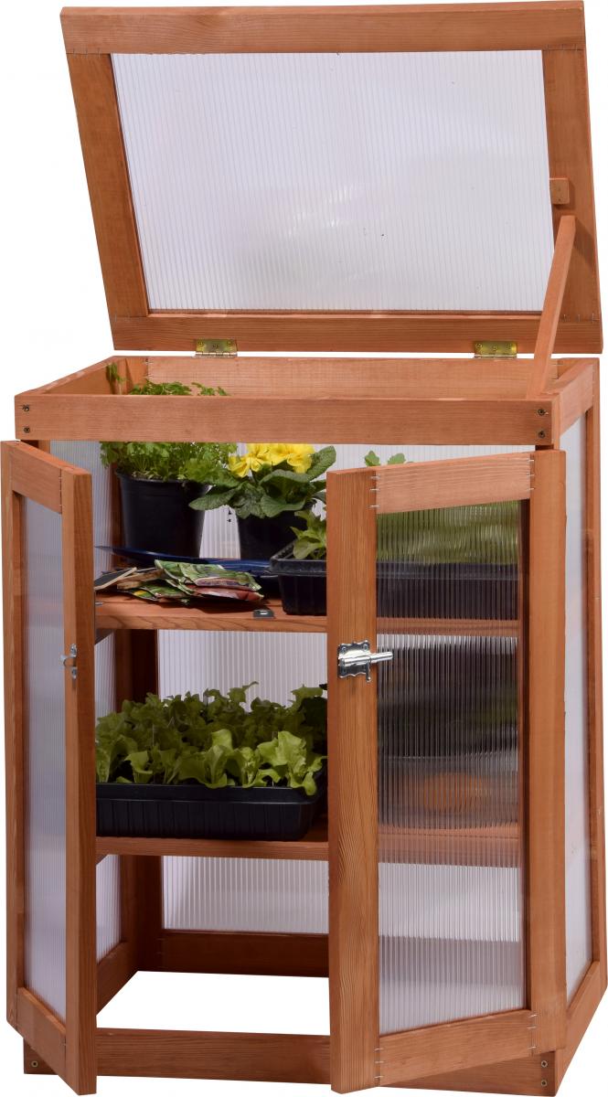 dobar Mini-Gewächshaus mit Polycarbonat-Scheiben