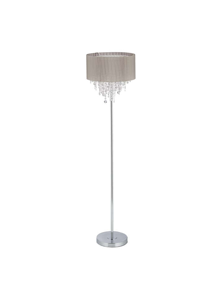 relaxdays Stehlampe  in Grau/Silber - (H)151,5 x Ø 38 cm günstig kaufen onesize