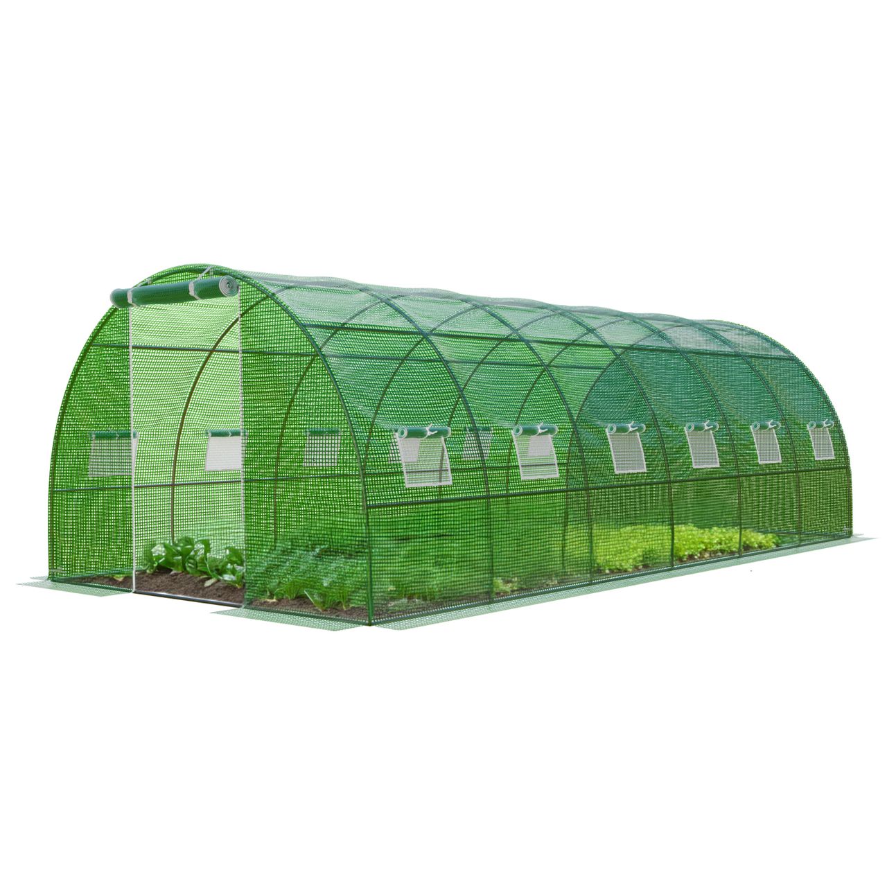 TroniTechnik GARMIO® Foliengewächshaus CARINI, Tomatenzelt, winterfest, 6x3x2m, Frühbeet, Pflanzenhaus