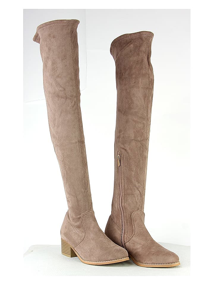 Sixth Sens Stiefel in Beige günstig kaufen 36