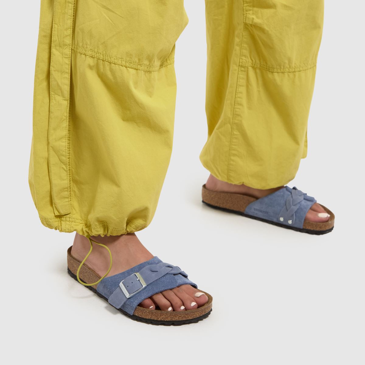 BIRKENSTOCK – Oita – Flätade sandaler i ljusblått