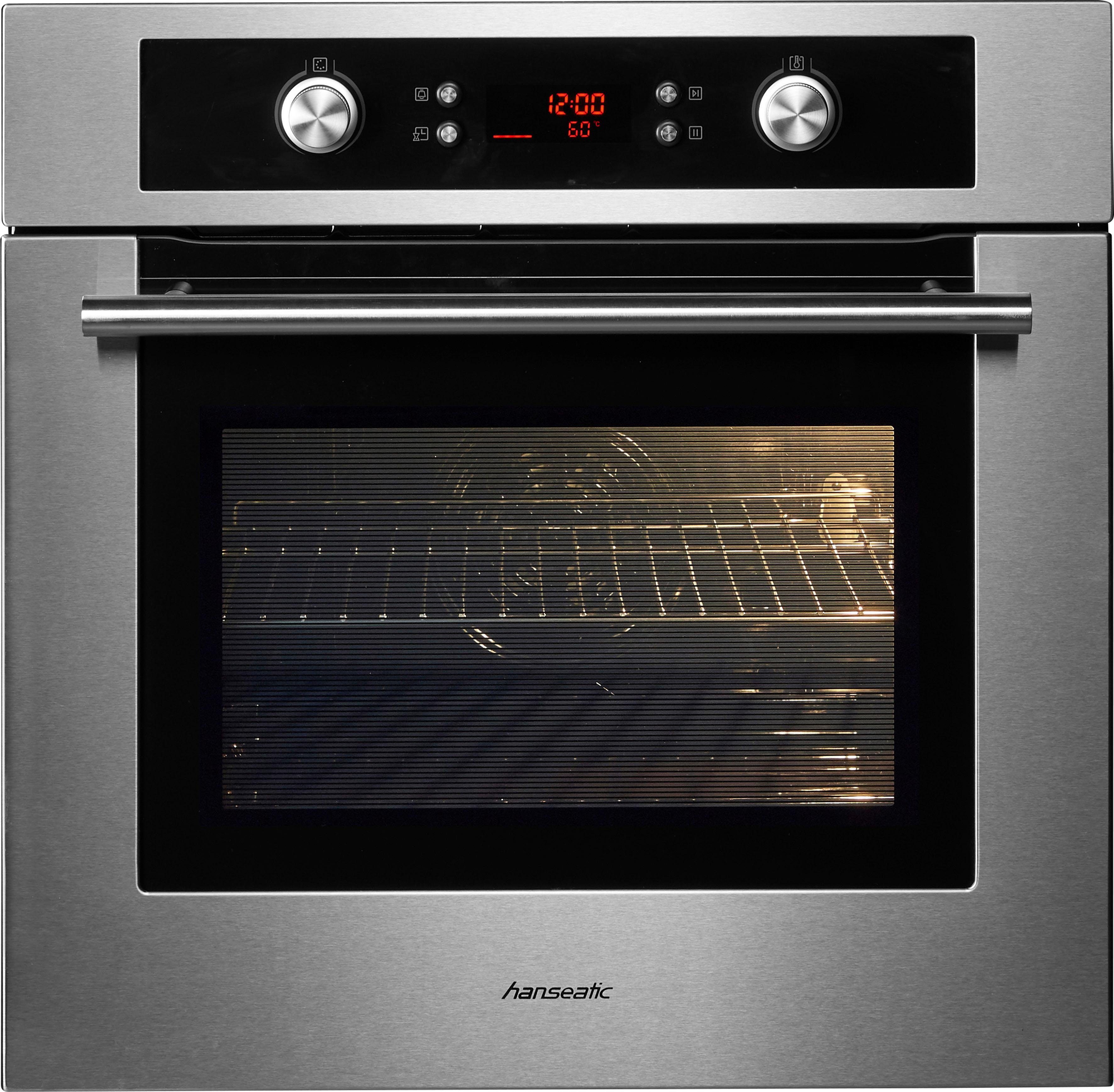 Hanseatic Einbaubackofen 65M90E0-E11A99G, mit Vollauszug