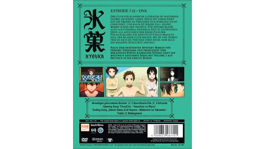 Hyouka Vol. 2 (Ep. 7-12 + OVA)