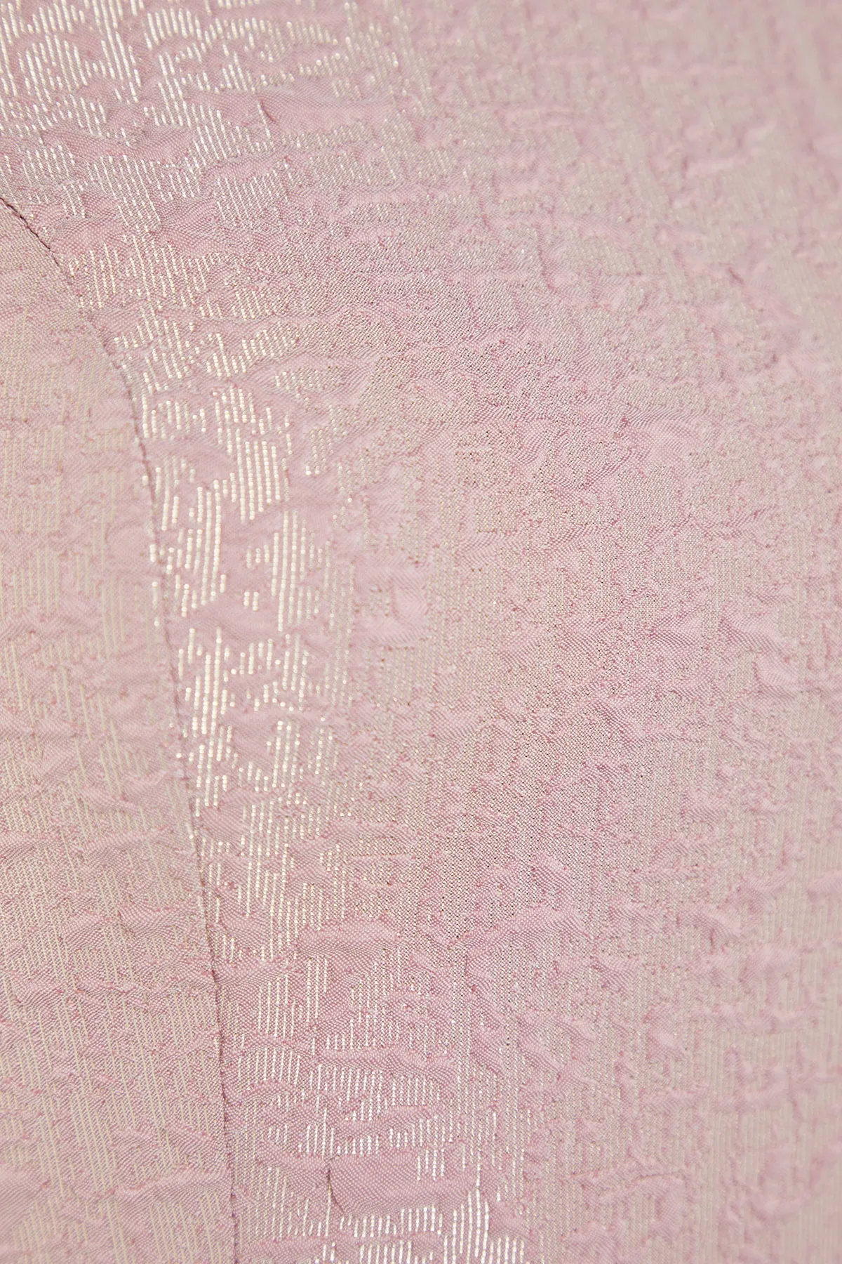 Trendyol Collection  Rosa, taillierter Volant, gewebte Struktur, selbstgemustertes, elegantes Abendkleid TPRSS23EL00085