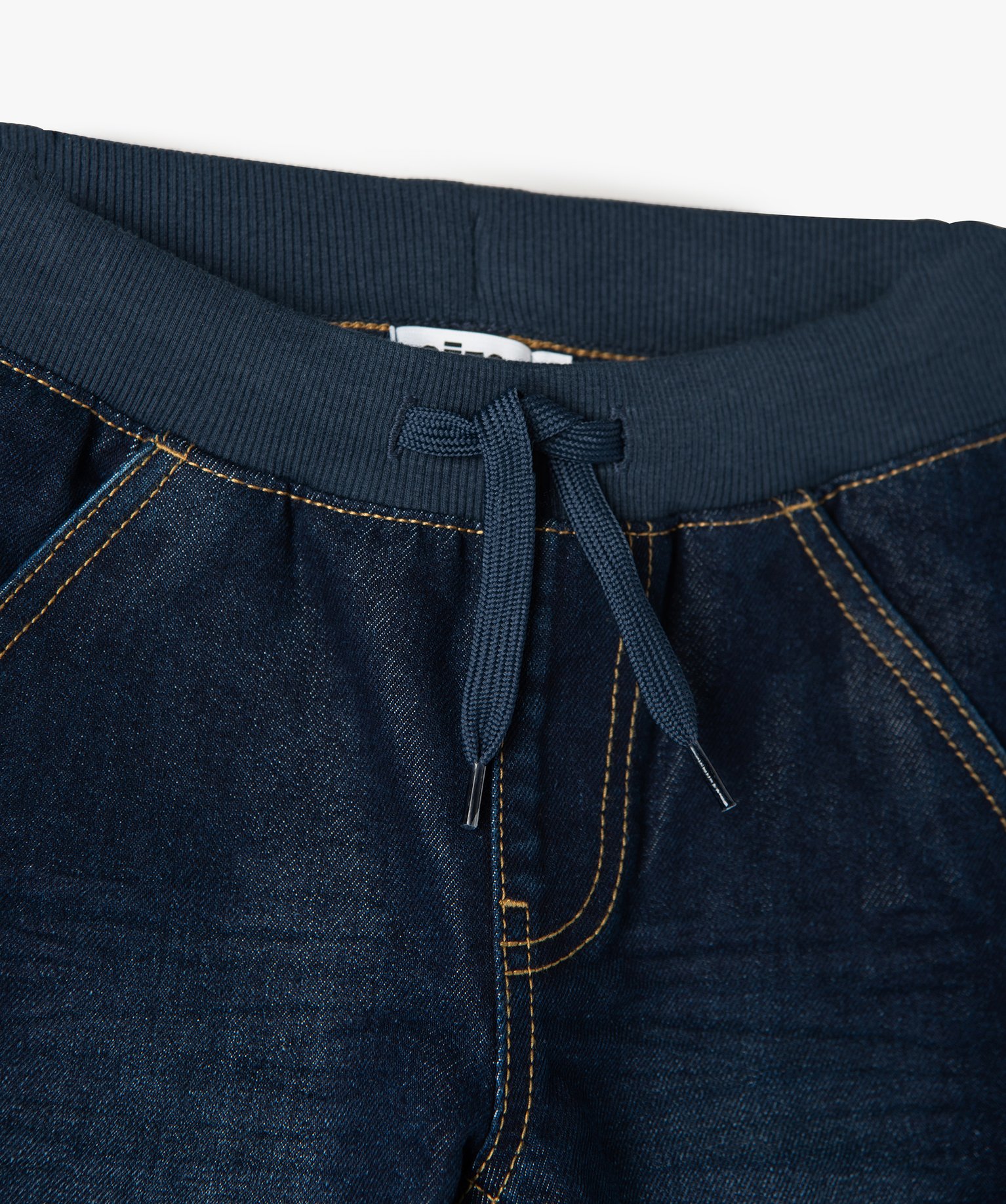 Jean coupe Regular avec ceinture en bord-cte Garçon blue black | GEMO