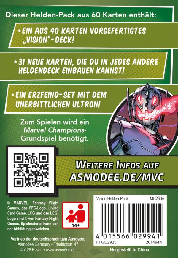 Marvel Champions: Das Kartenspiel - Vision (Erw.)