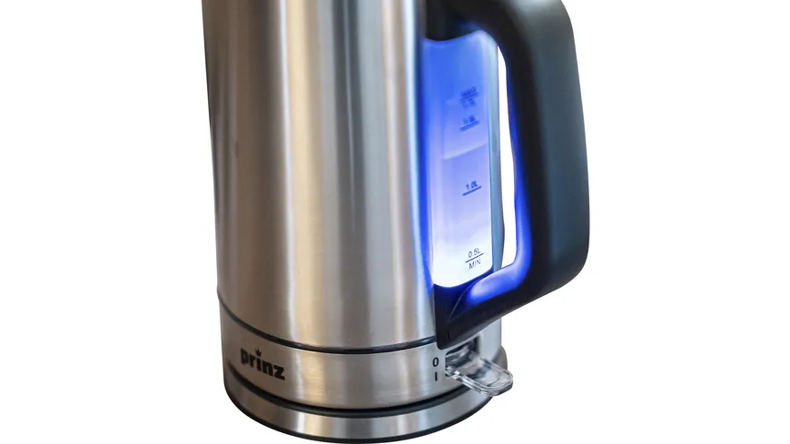 PRINZ Wasserkocher Edelstahl PZ-EWK1 silber