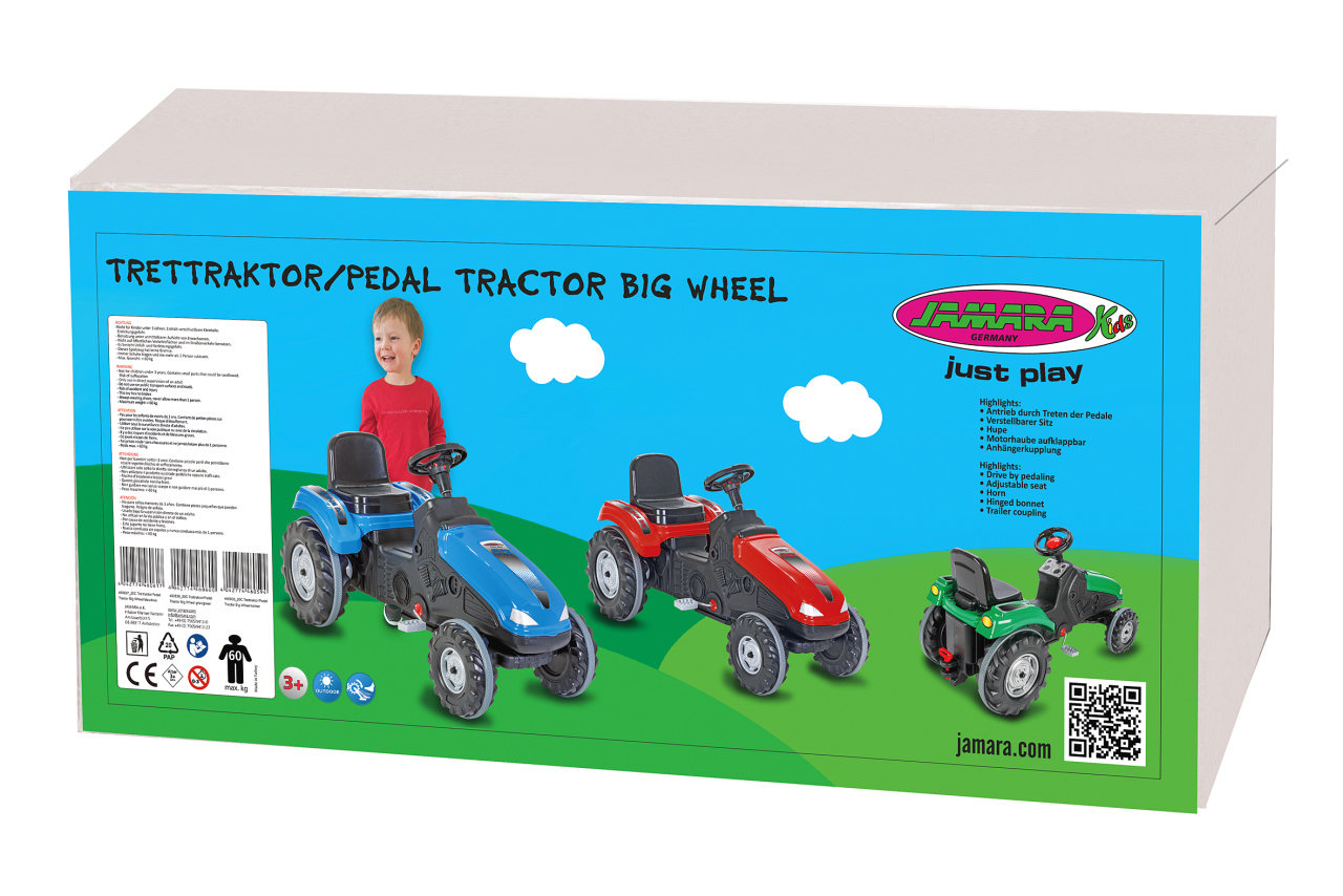 Jamara e.K. JAMARA Trettraktor Big Wheel grün