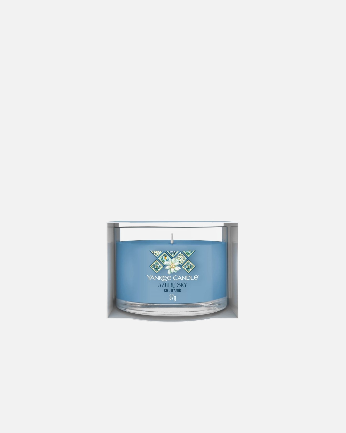 YANKEE CANDLE SIGNATURE POJEDYNCZA ŚWIECZKA WOTYWNA W SZKLE W KOLORZE NIEBAWYM