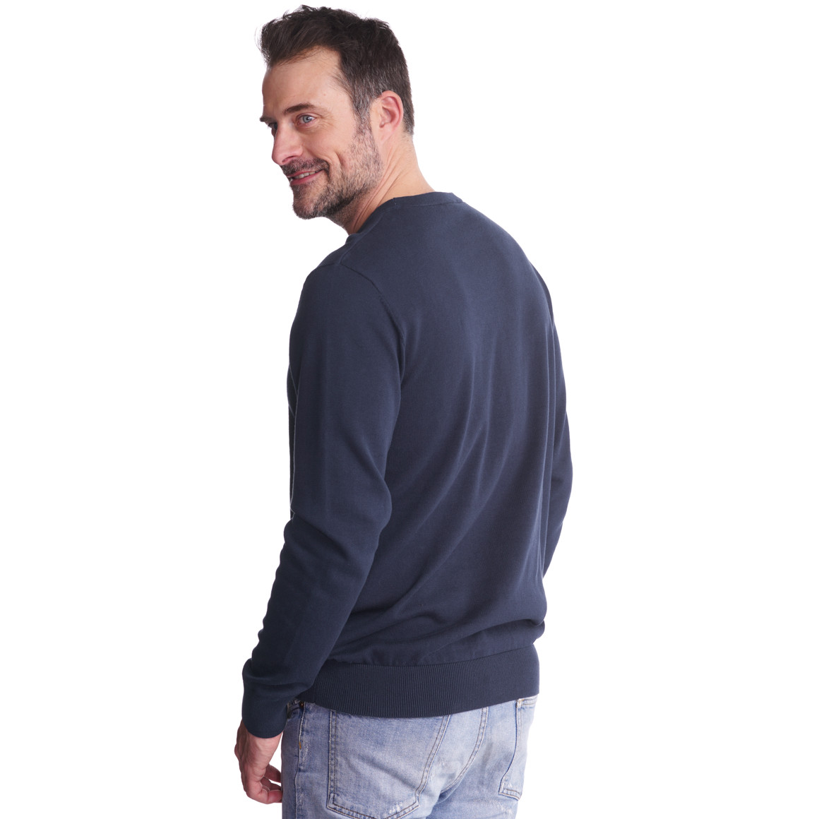 Herren Feinstrickpullover mit Rundhals