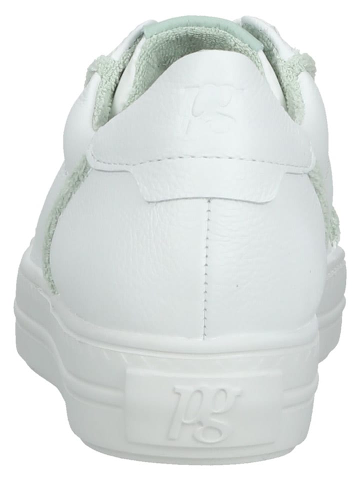 Paul Green Leder-Sneakers in Weiß günstig kaufen