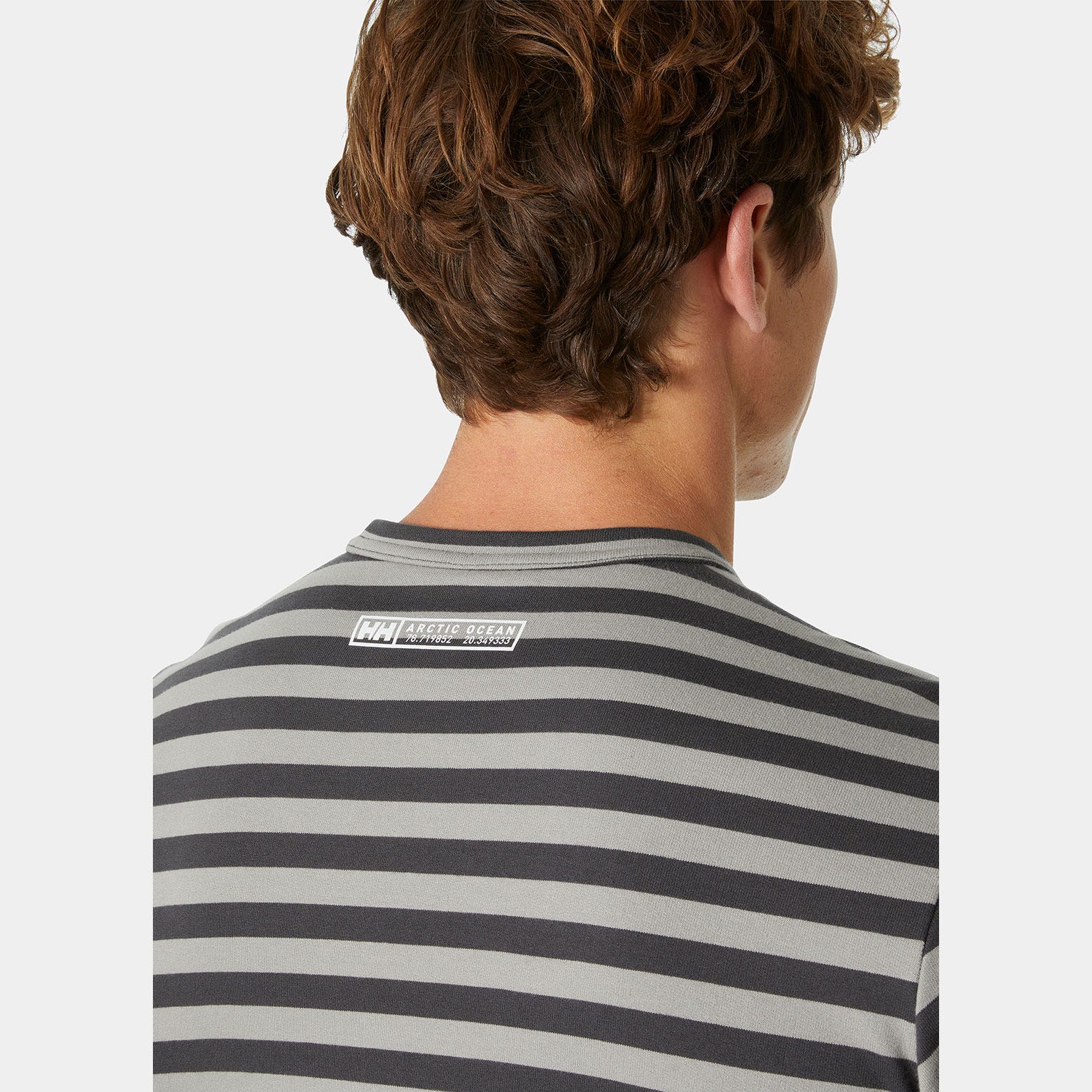 Men's Arctic Ocean Long-Sleeve Cotton T-Shirt