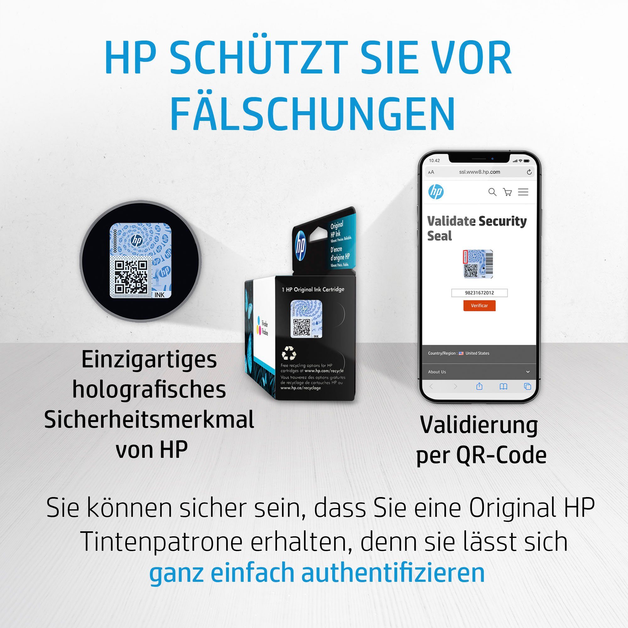 HP 305 2er-Pack Cyan/Magenta/Gelb/Schwarz Nachfülltinte (für HP, Packung, x, Instant Ink)