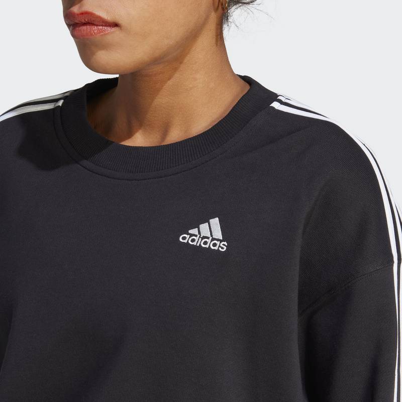 adidas Essentials 3-Streifen Crop Sweatshirt Sweatshirt Damen