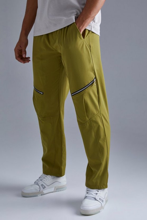 Gerade Hose mit elastischem Bund