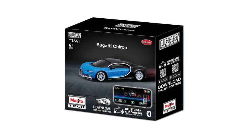 Maisto Tech - Bugatti Chiron (Bluetooth 5.0) (2,4 GHz) USB