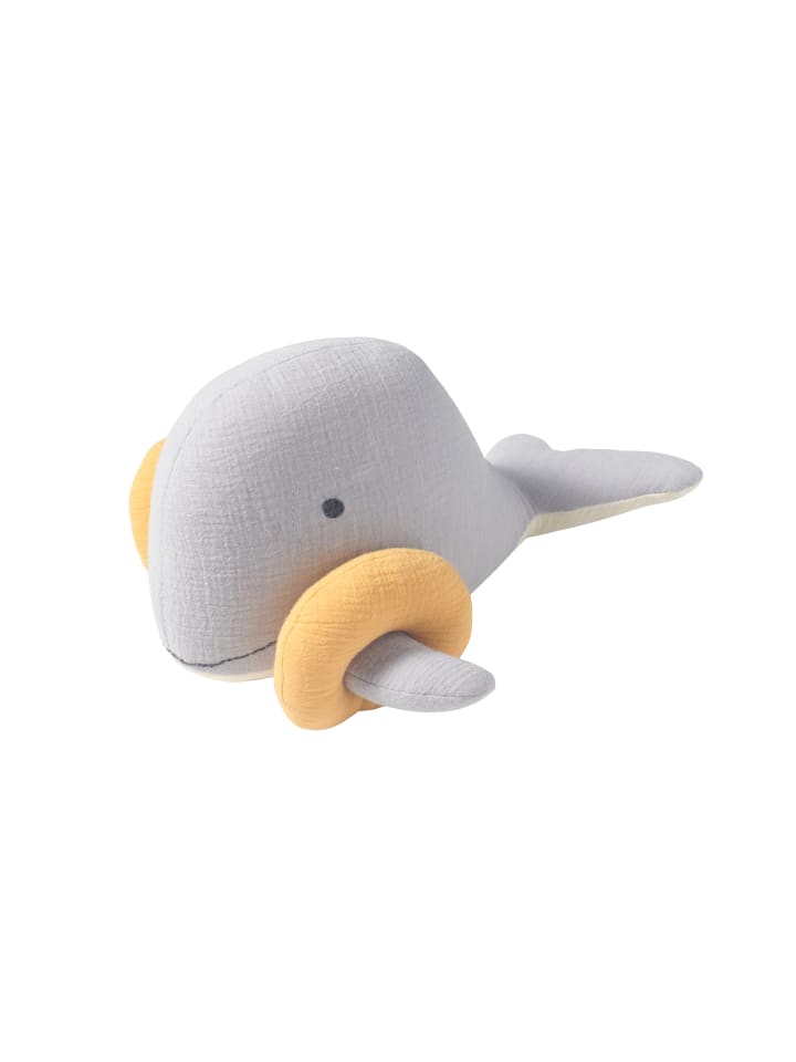 nordic coast company  Kuscheltier Musselin Wal Bobby - ca. 33 cm günstig kaufen onesize