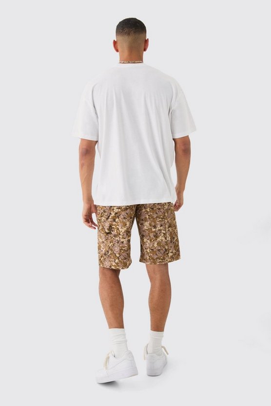 Oversize T-Shirt mit Homme Schlagenprint