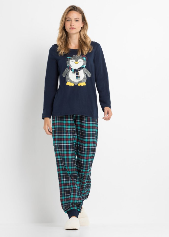 Pyjama mit Flanellhose