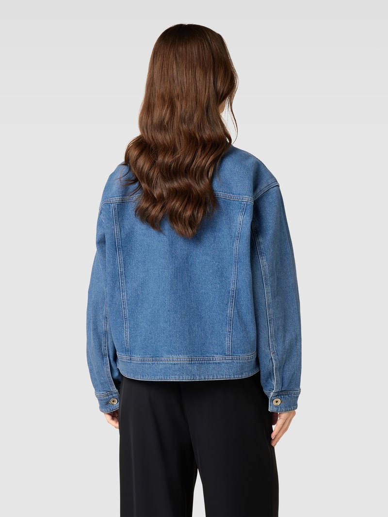 Jeansjacke mit Kentkragen in jeans