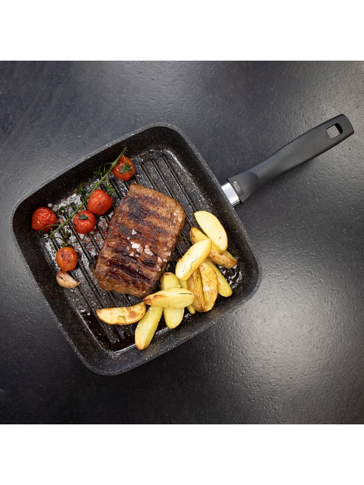 Stoneline Grillpfanne 26 cm | ohne Deckel in Grau günstig kaufen 26 x 26 cm