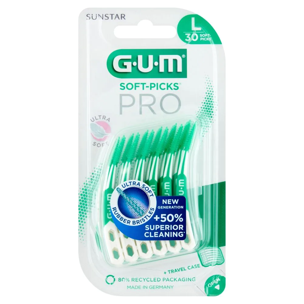 Dideli tarpdančių šepetėliai „Gum Soft-Picks Pro“