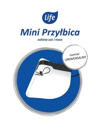 Ασπίδα προσώπου Life Mini, κάλυμμα στόματος και μύτης, παγκόσμιου μεγέθους, γκρι