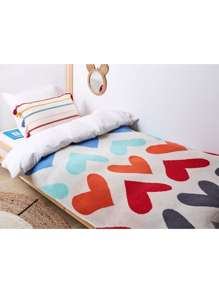 Beliani Kuscheldecke KOHAT in Beige/Bunt/Schwarz - (W) 130 x (H) 0.5 x (L) 170 cm günstig kaufen onesize