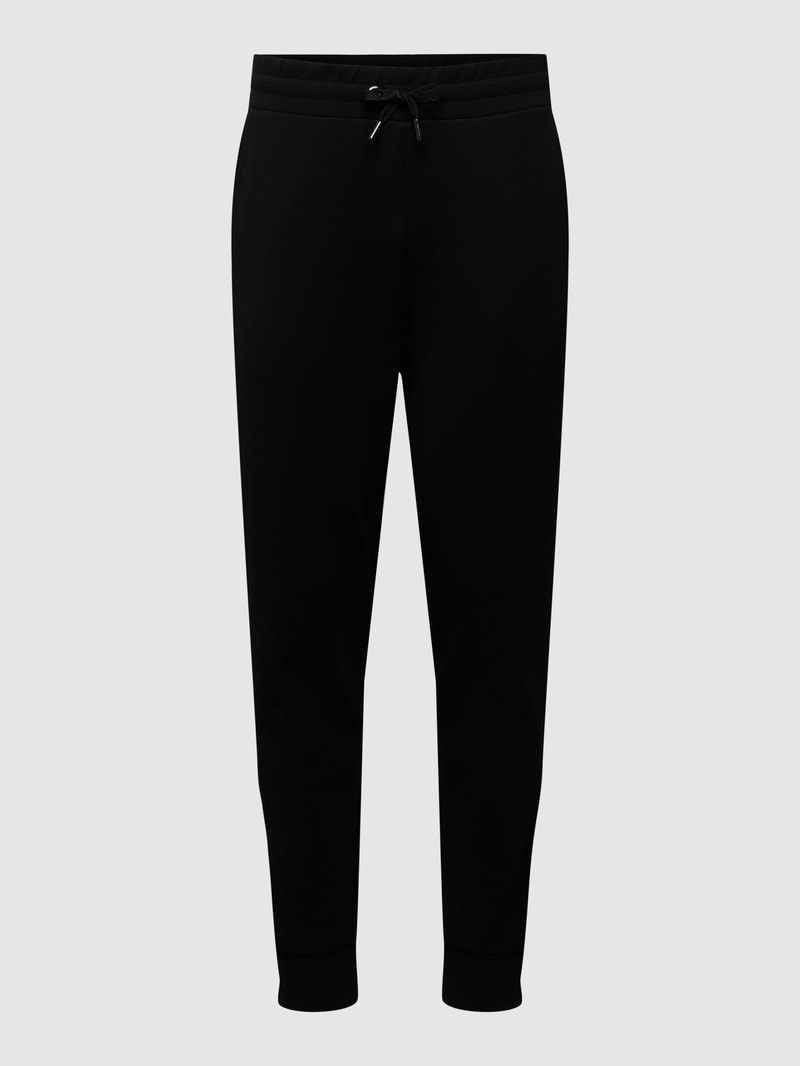 Sweatpants mit Label-Detail in schwarz