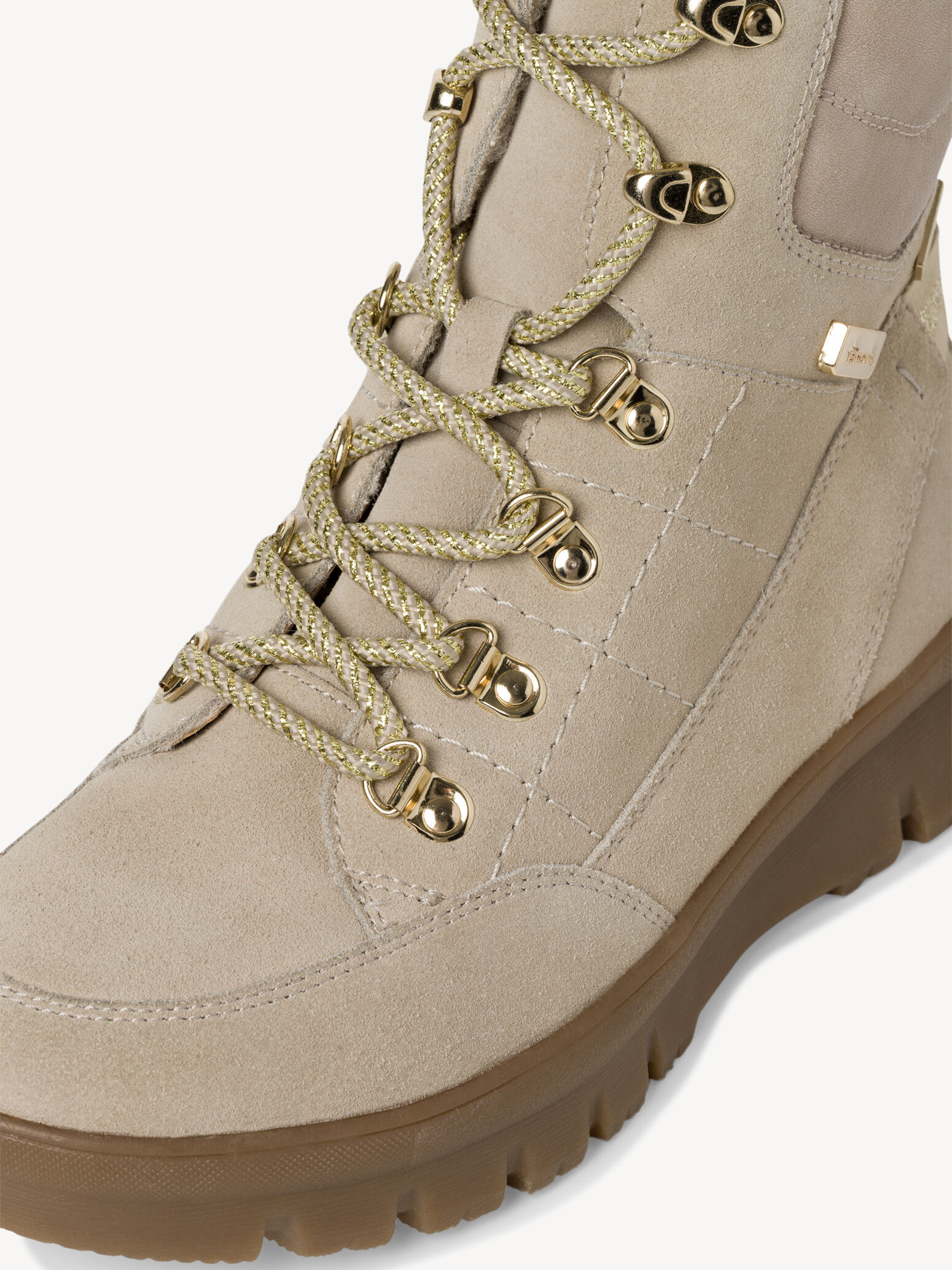 Bottine en cuir - beige