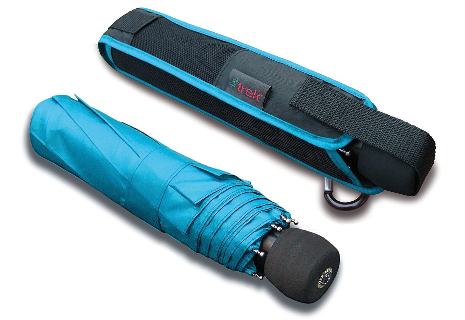 EuroSCHIRM® Taschenregenschirm light trek, mit integriertem Kompass