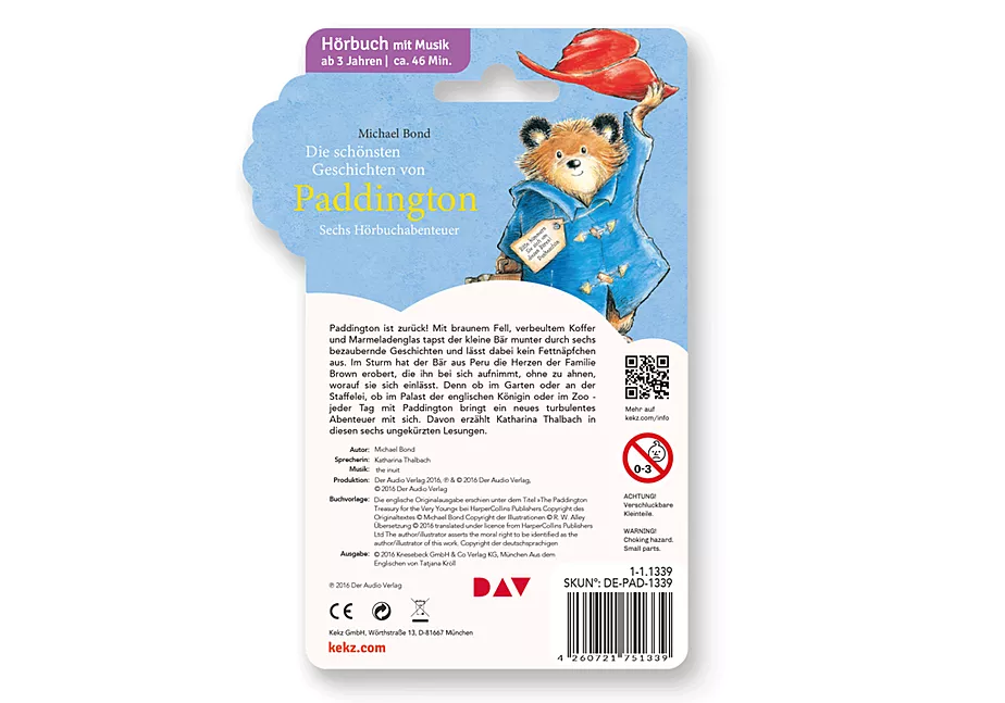 Kekz - Michael Bond: Paddington - Die sch&ouml;nsten Geschichten von Paddington