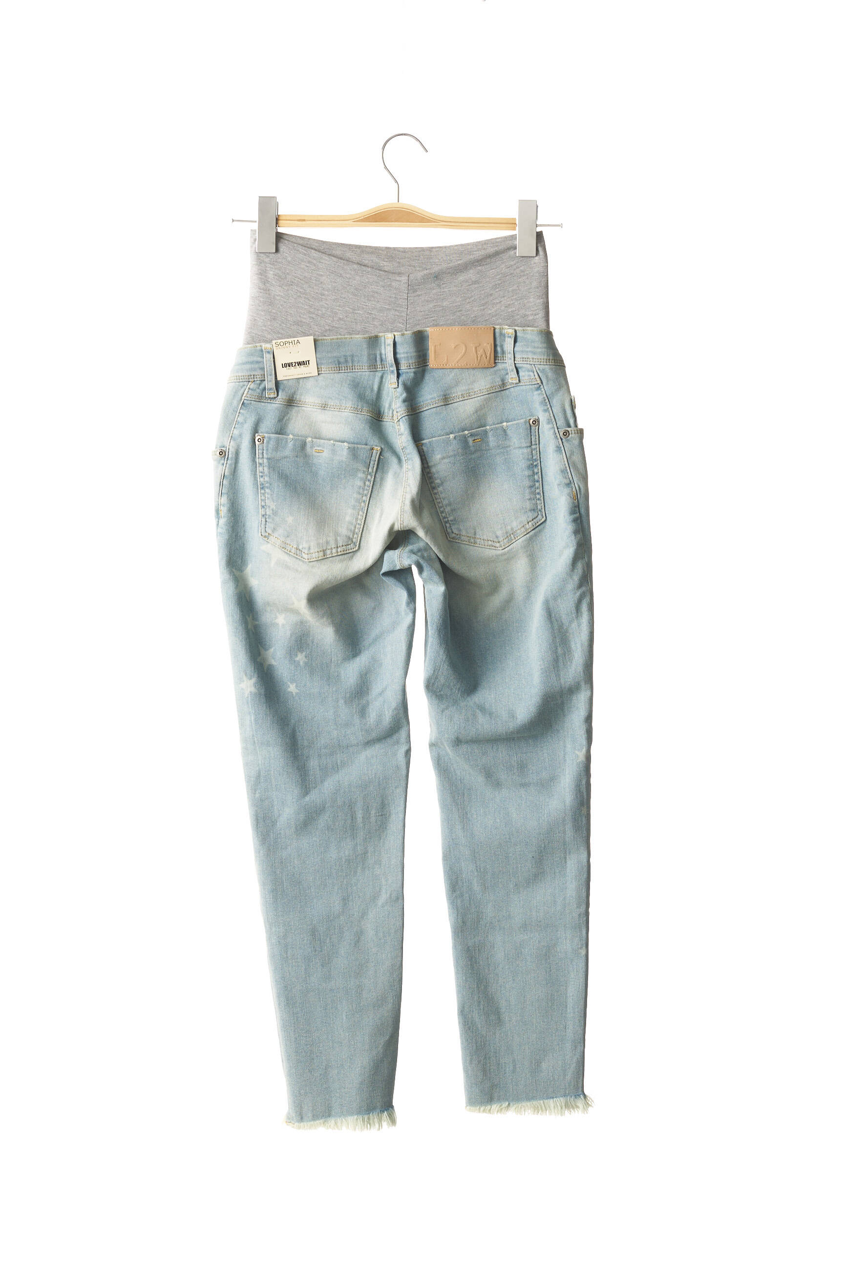 Love2wait Pantacourts Maternite Femme couleur bleu