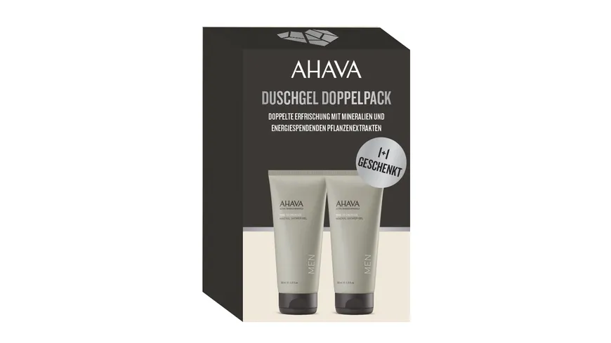 AHAVA MEN Mineral Shower Gel Duo Kit Geschenkpackung 400 ml