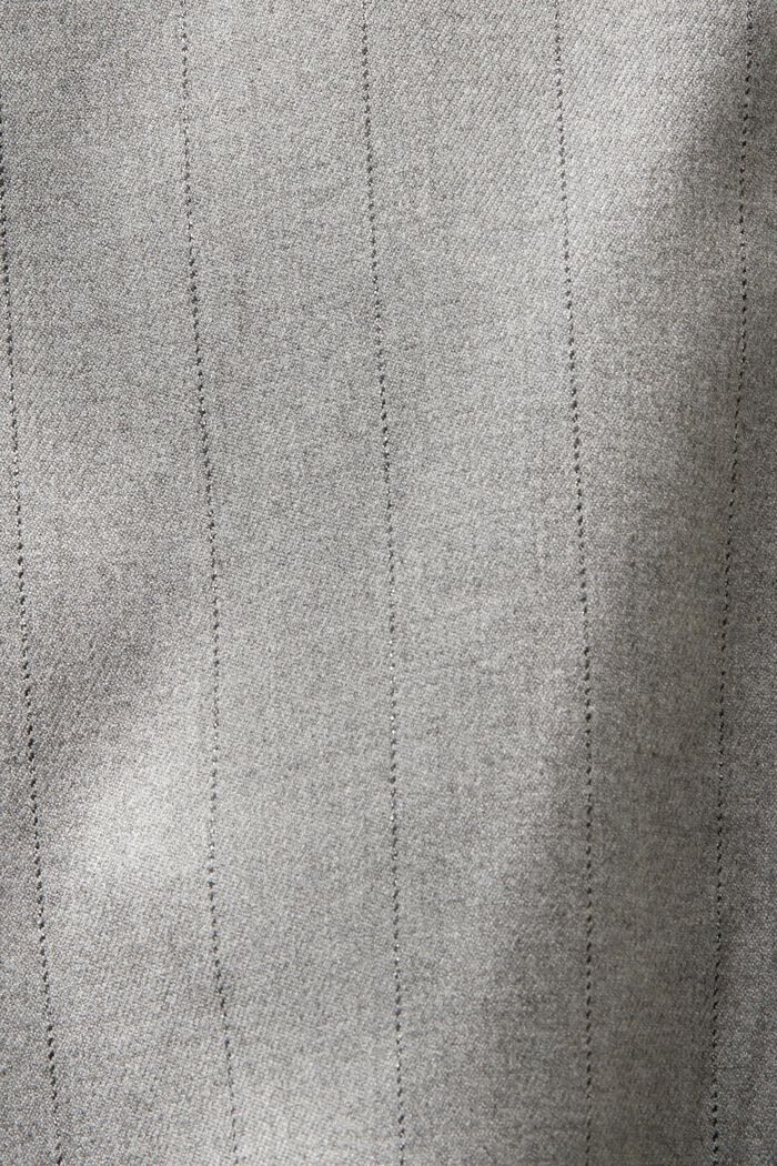 Nadelstreifen-Blazer aus Flanell im Oversize-Look