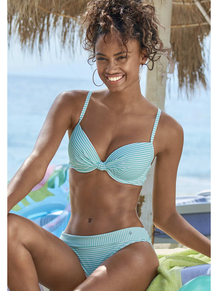 s.Oliver Bügel-Bikini in mint-weiß günstig kaufen