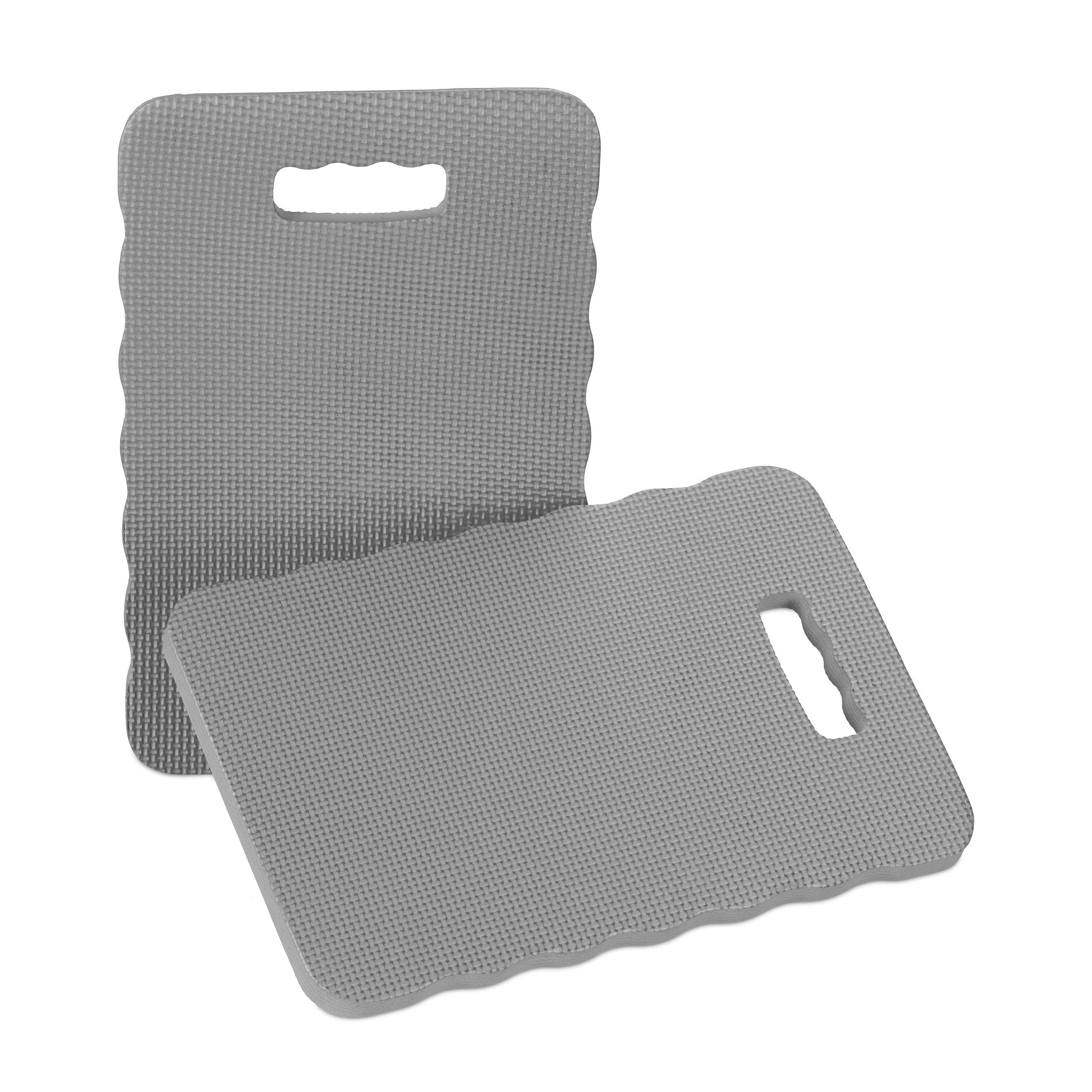 relaxdays Kniekissen Kniekissen 2er Set, Grau