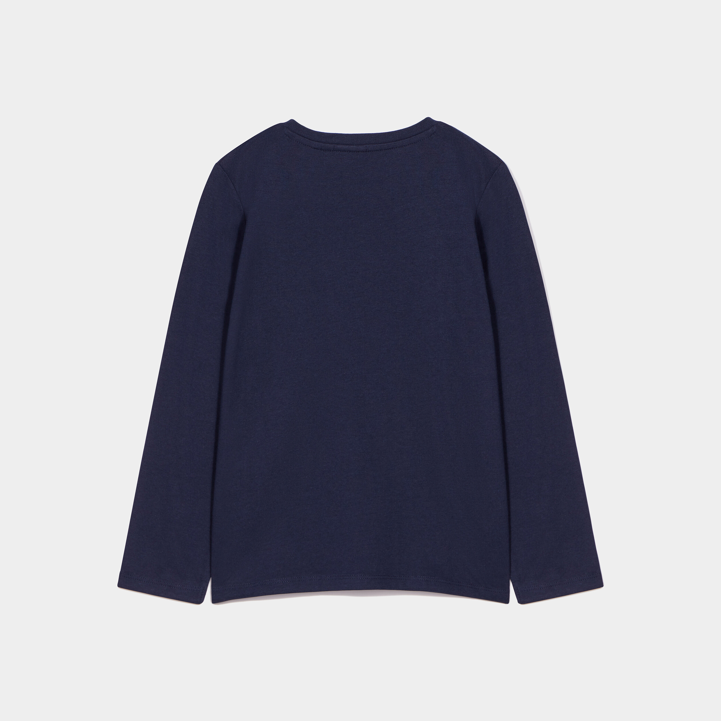 T-shirt manches longues coton Among Us bleu marine garçon | La Halle