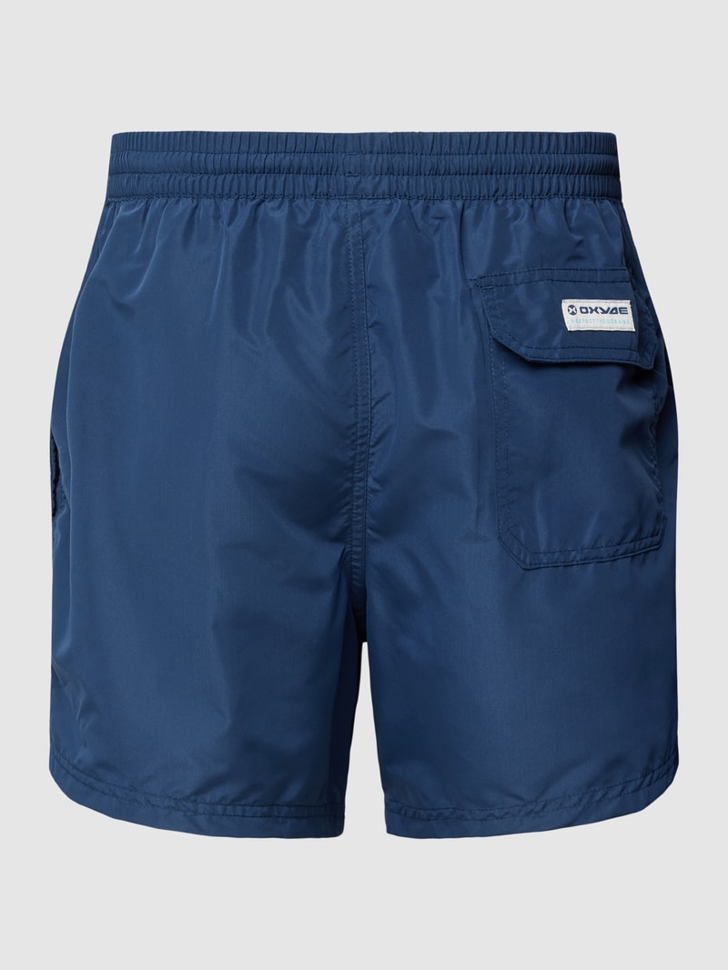Badehose mit elastischem Bund in marineblau